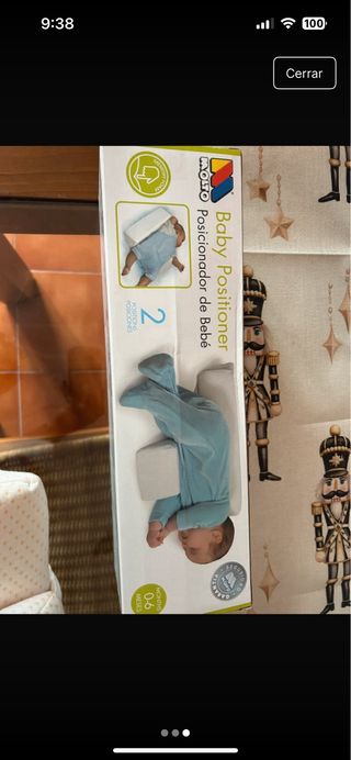 Cojín antivuelco para bebé