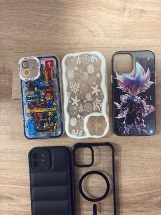 iPhone 12 Azul/Morado + Cable Original+fundas