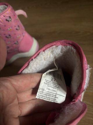 Botas Nieve Niña Disney Minnie Rosa