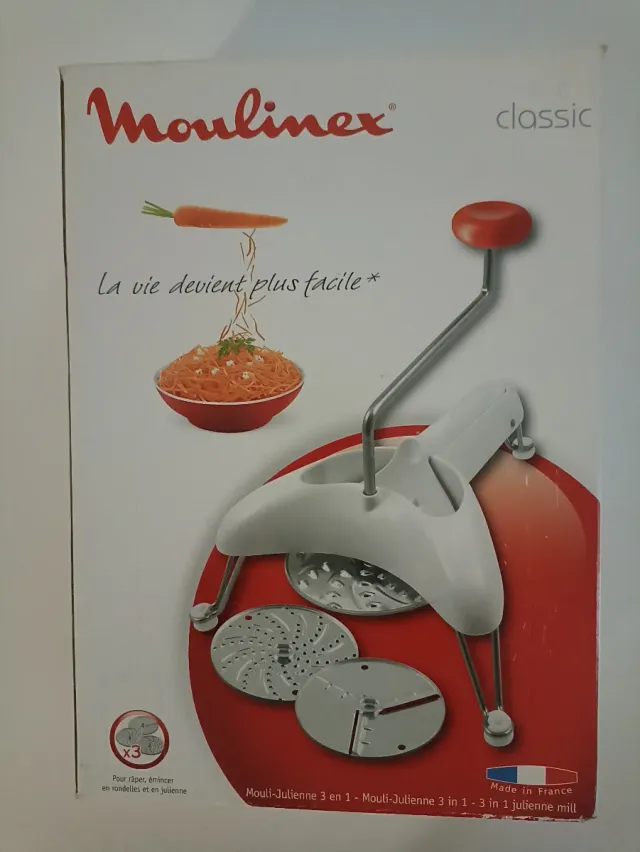 Molinillo Manual Moulinex Blanco y Rojo