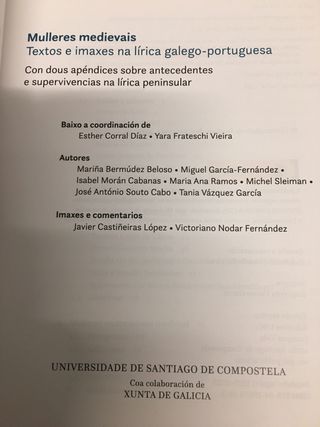 Mulleres medievais textos e imaxes na lírica galeg