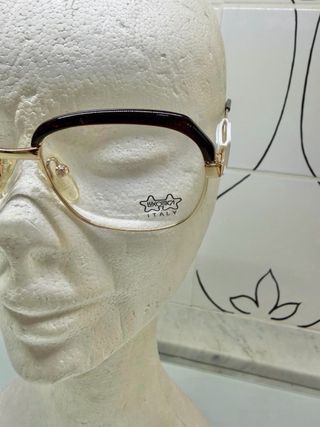 Luxottica Occhiali Vintage 18K Oro Nero