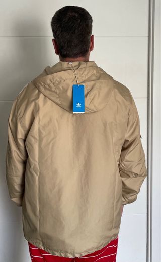 Chaqueta Cortavientos Adidas Beige