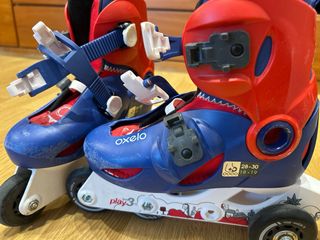 Patines Oxelo Talla 28-30, bolsa y protecciones