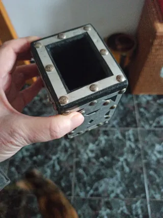 Porta Lápices Metálico Decorado