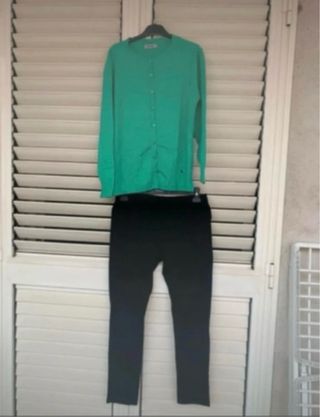 Completo donna cardigan e pantaloni