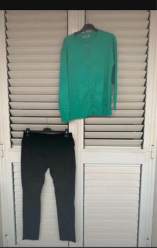 Completo donna cardigan e pantaloni