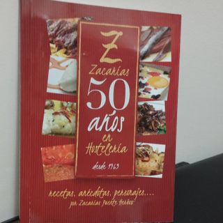 libro de cocina zacarias 50 años en la hosteleria
