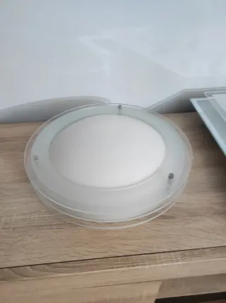 Lámpara de techo redonda cristal