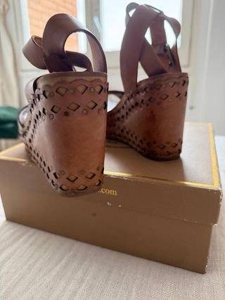 Sandalias ASH Vanina Talla 39 Cuero Natural