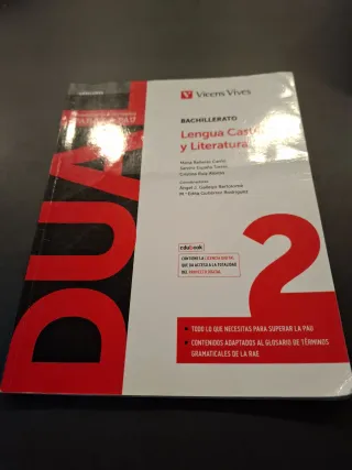 DUAL LENGUA Y LITERATURA 2 BACH(DIGITAL+LIBRO+ACT)