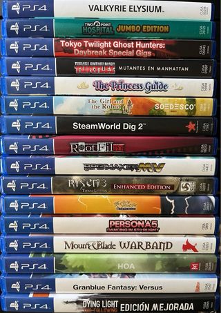 Juegos PS4 18€/unidad