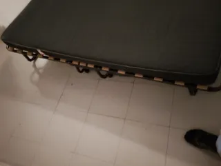 Cama Plegable Tela Gris