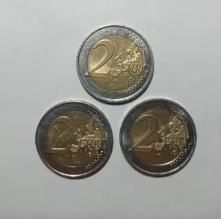 Trittico monete 2 euro Francia 2022-2024