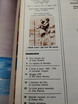 Rivista 1978 corriere della Sera illustrato