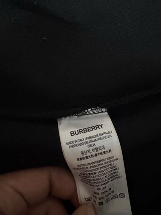Sudadera Burberry Negra con Cremallera