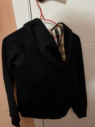 Sudadera Burberry Negra con Cremallera