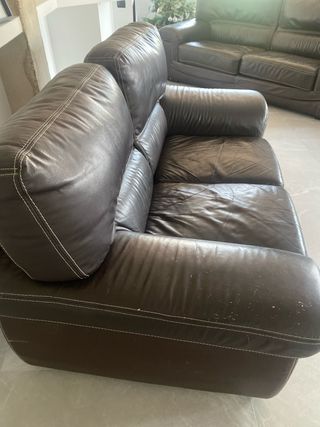 Sofá 3+2 Polipiel Chocolate