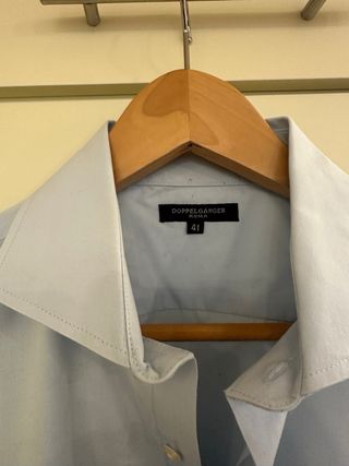 Camicia Uomo DoppelGanger Azzurra Taglia 41