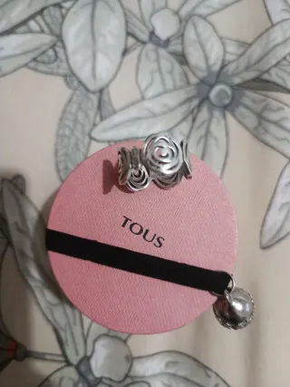 Anillo Tous Rosa de Abril Plata. Talla 12.