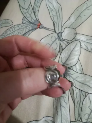 Anillo Tous Rosa de Abril Plata. Talla 12.