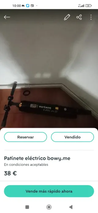 Patinete eléctrico bowy.me