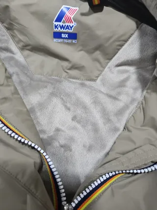 K-Way Giubbotto Verde Oliva Taglia S