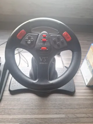 PS2 Slim + 25 Juegos + Volante + 6 Mandos