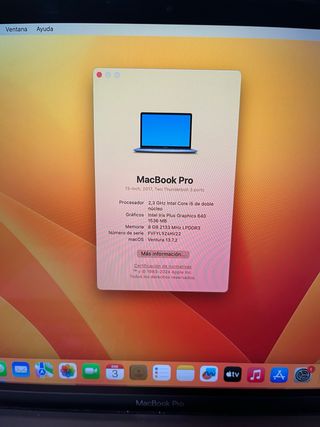 MacBook Pro 13” 2017 Gris Espacial