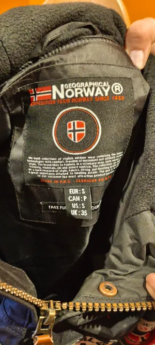 Parka Geographical Norway Negra