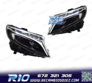 FAROS MERCEDES CLASE V W447 VITO 14-20 FULL LED