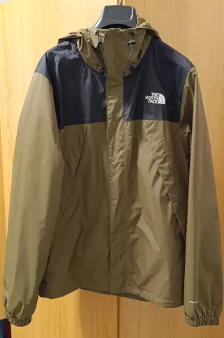 Chubasquero The North Face Negro/Verde Oliva