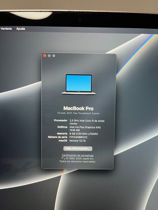 MacBook Pro 13 2017 Gris Espacial