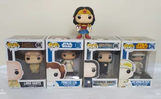 Lote 4 Funkos Star Wars, Harry Potter, GoT