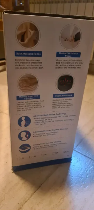 Respaldo Masaje Shiatsu con Calor "nuevo"