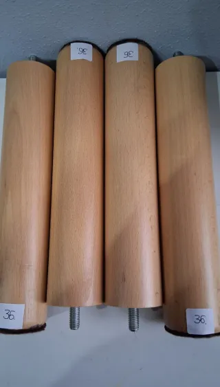 Patas para somier de madera y metal