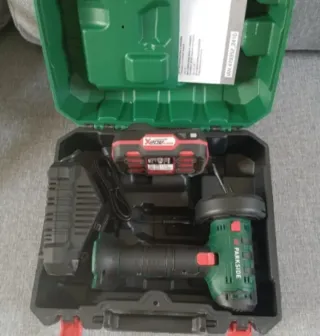Parkside amoladora radial  batería y cargador
