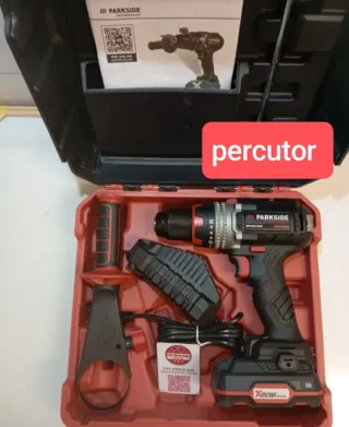 Taladro Percutor Parkside 20V batería y cargador