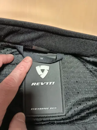 Chaqueta de Verano Moto Rev'it Negra + espaldera