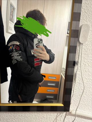 Abrigo Geographical Norway Negro