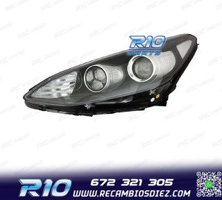 FARO IZQ KIA SPORTAGE 16-20 FONDO NEGRO LED