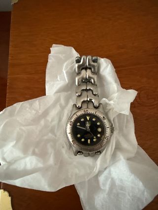 TAG Heuer Reloj Negro y Plateado