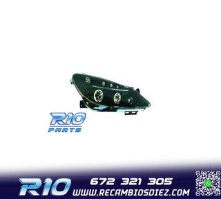 FAROS OPEL CORSA D 06-10 OJOS ANGEL + LED FONDO NEGRO