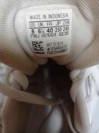 Deportivas Adidas Mujer Blancas y Doradas