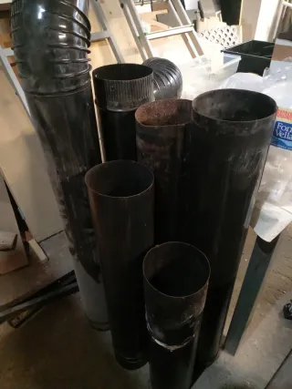 Estufa de leña de metal