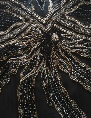 Abito da sera nero con argento