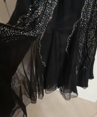 Abito da sera nero con argento