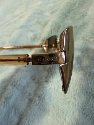 Gafas de sol Gucci marrones y doradas