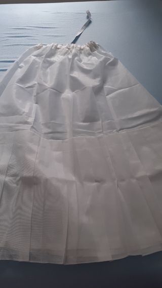 CANCÁN ENAGUA TRAJE TRADICIONAL BLANCO NUEVA