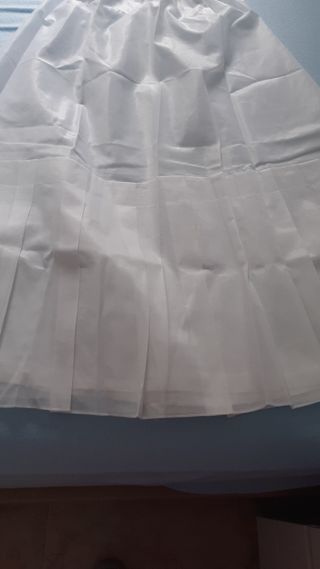 CANCÁN ENAGUA TRAJE TRADICIONAL BLANCO NUEVA